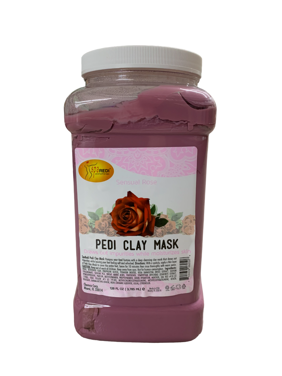 SpaRedi Pedi Clay Mask Sensual Rose